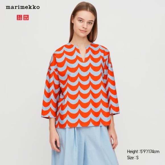 Marimekko x Uniqlo 3/4 Sleeve Shirt - Picture 8 of 8
